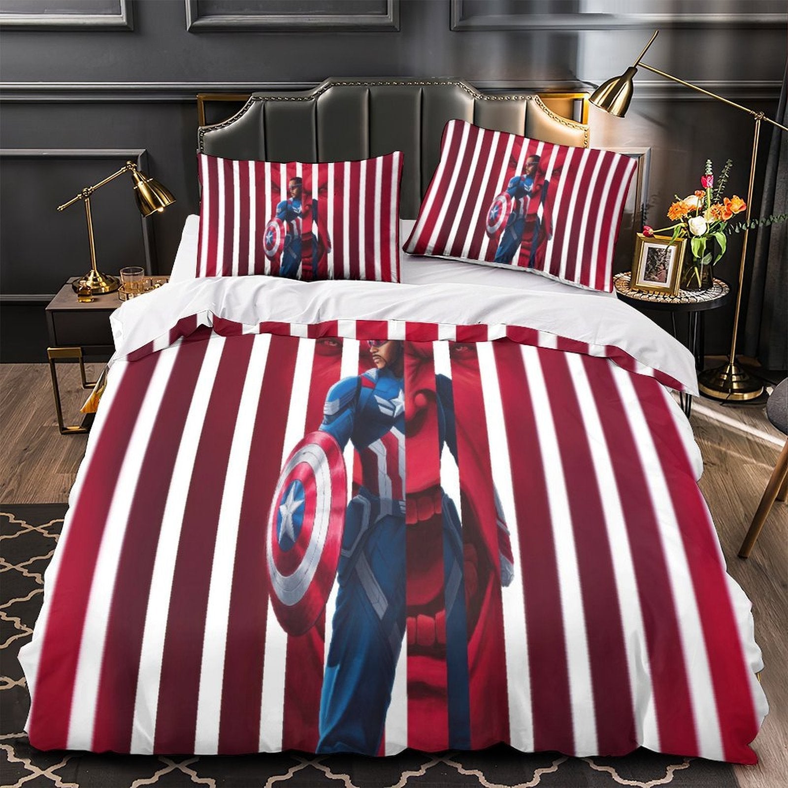 Captain America Brave New World Bedding Set Quilt Cover Without Filler