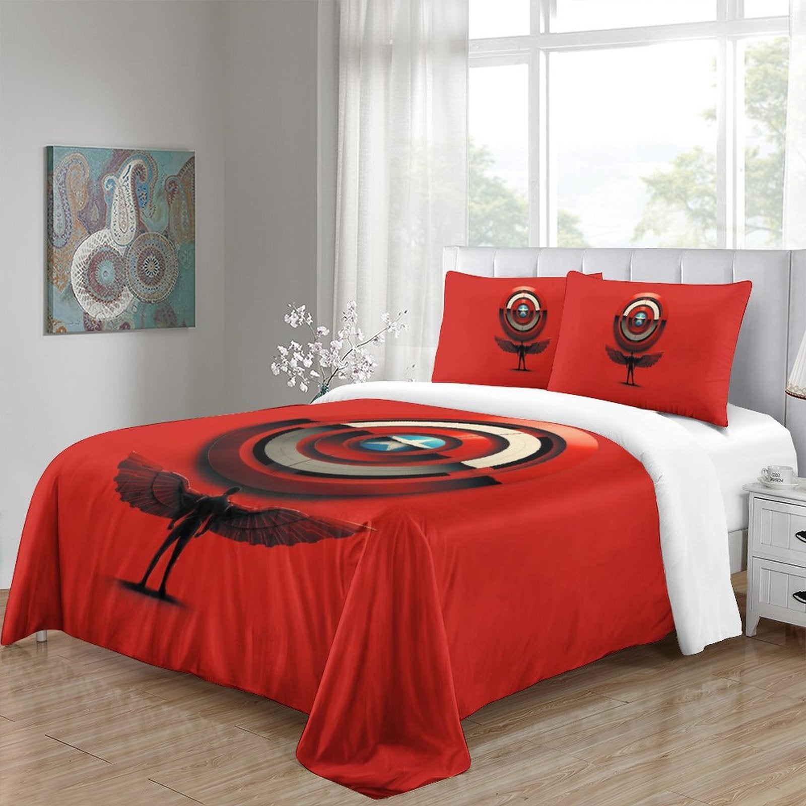 Captain America Brave New World Bedding Set Quilt Cover Without Filler