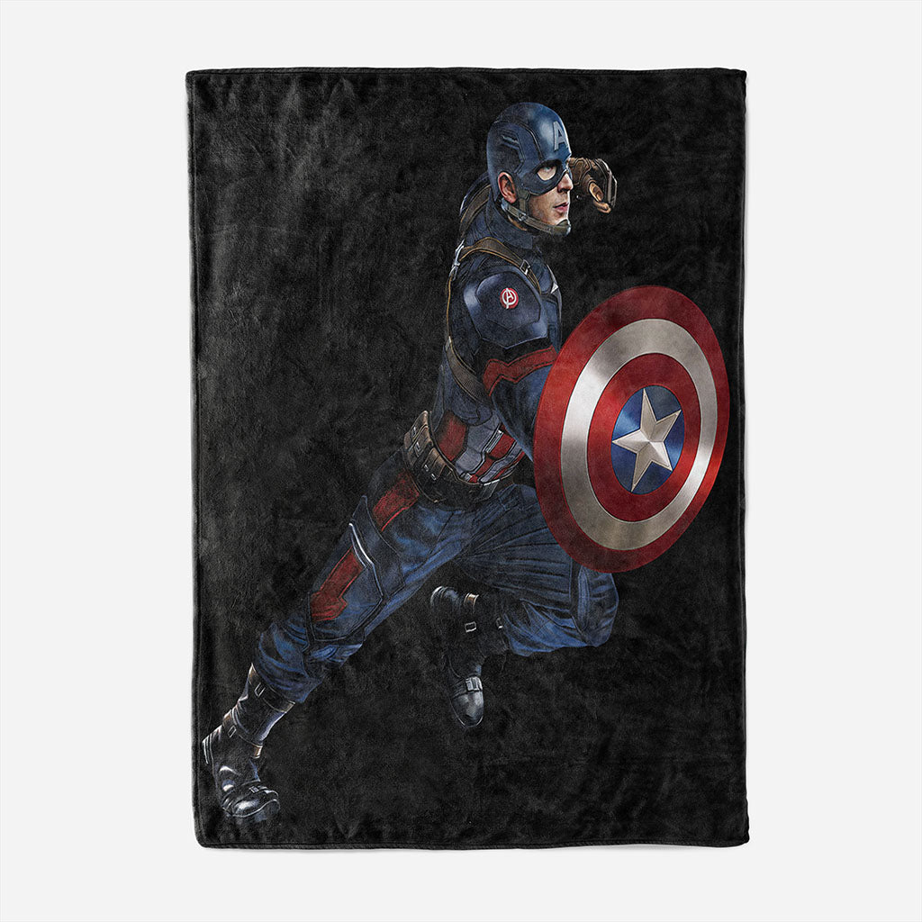 Captain America Iron Man Blanket Flannel Throw Room Decoration