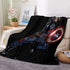 Captain America Iron Man Blanket Flannel Throw Room Decoration