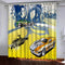 Car Model Hot Wheels Curtains Blackout Window Drapes