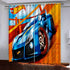 Car Model Hot Wheels Pattern Curtains Blackout Window Drapes