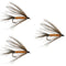 3 Pack Carey Special Soft Hackle Grouse and Orange Wet Fly - Hook Size 10 .