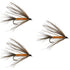 3 Pack Carey Special Soft Hackle Grouse and Orange Wet Fly - Hook Size 10 .
