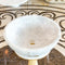 Carrara White Natural Stone Marble Vessel Sink Polished  (D)16" (H)6"