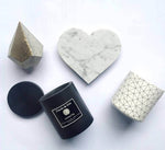 Marble 4"x5" Heart Shape Coasters Semi-polished set of 4