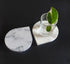 Marble 4"x5" Teardrop Coasters Semi-polished set of 2