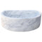 Natural Stone Carrara White Marble Wall-Mount Marble Sink Polished (W)20" (L)24" (H)6"