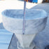 Natural Stone Carrara White Marble Wall-Mount Marble Sink Polished (W)20" (L)24" (H)6"