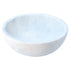 Carrara White Natural Stone Marble Vessel Sink  (D)16" (H)6"