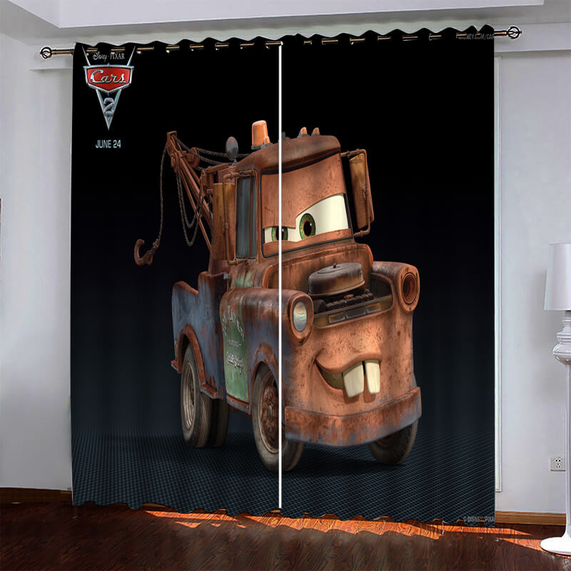 Cars Pattern Curtains Pattern Blackout Window Drapes