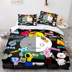 Cartoon BT21 BTS Butter Bedding Set Quilt Duvet Cover Bedding Sets