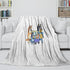 Cartoon Bluey Blanket Pattern Flannel Kids Throw Room Decoration
