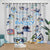 Cartoon Bluey Curtains Blackout Window Drapes Kids Room Decoration