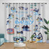 Cartoon Bluey Curtains Blackout Window Drapes Kids Room Decoration