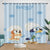 Cartoon Bluey Curtains Pattern Blackout Window Drapes