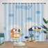 Cartoon Bluey Curtains Pattern Blackout Window Drapes