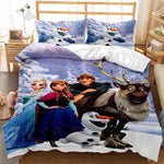 Cartoon Frozen Cosplay Bedding Set Quilt Cover Without Filler