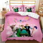 Cartoon Frozen Elsa Anna Bedding Set Quilt Cover Without Filler