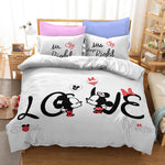 Cartoon Mickey Mouse Bedding Set Quilt Cover Without Filler