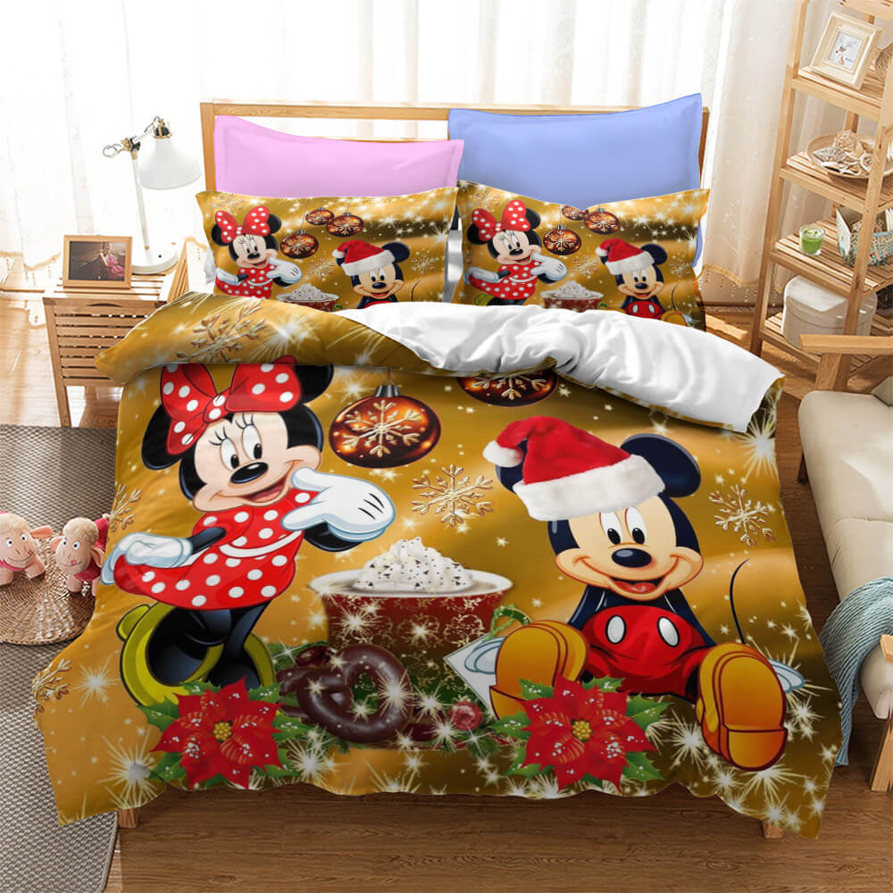 Cartoon Mickey Mouse Bedding Set Quilt Cover Without Filler