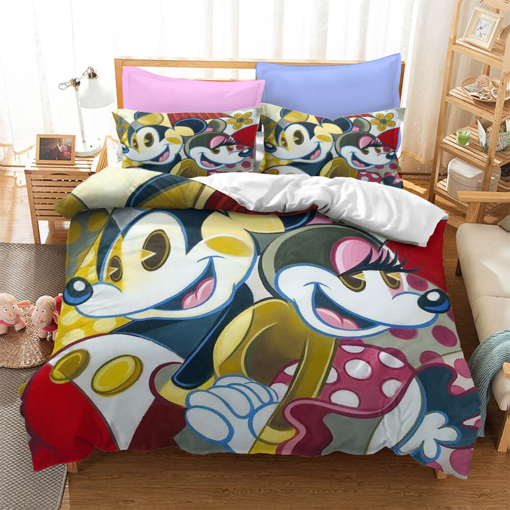 Cartoon Mickey Mouse Bedding Set Quilt Cover Without Filler