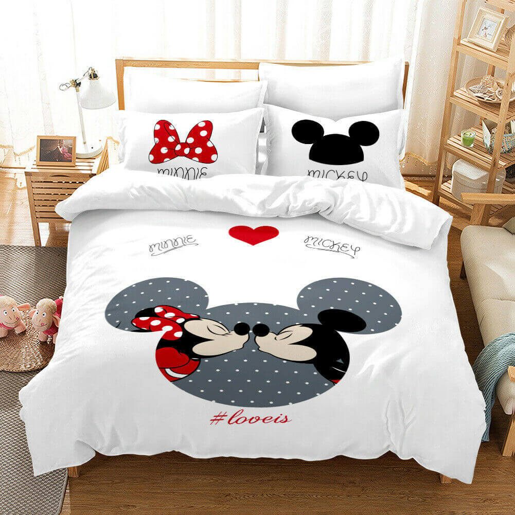 Cartoon Mickey Mouse Bedding Set Quilt Cover Without Filler
