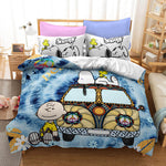 Snoopy Bedding Set Quilt Duvet Cover Without Filler