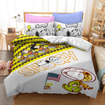 Snoopy Bedding Set Quilt Duvet Cover Without Filler
