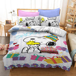 Snoopy Bedding Set Quilt Duvet Cover Without Filler