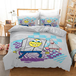 Cartoon SpongeBob SquarePants Bedding Sets Quilt Cover Without Filler