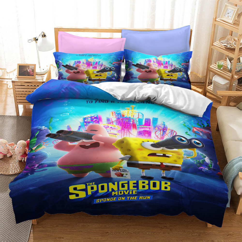 Cartoon SpongeBob SquarePants Bedding Sets Quilt Cover Without Filler