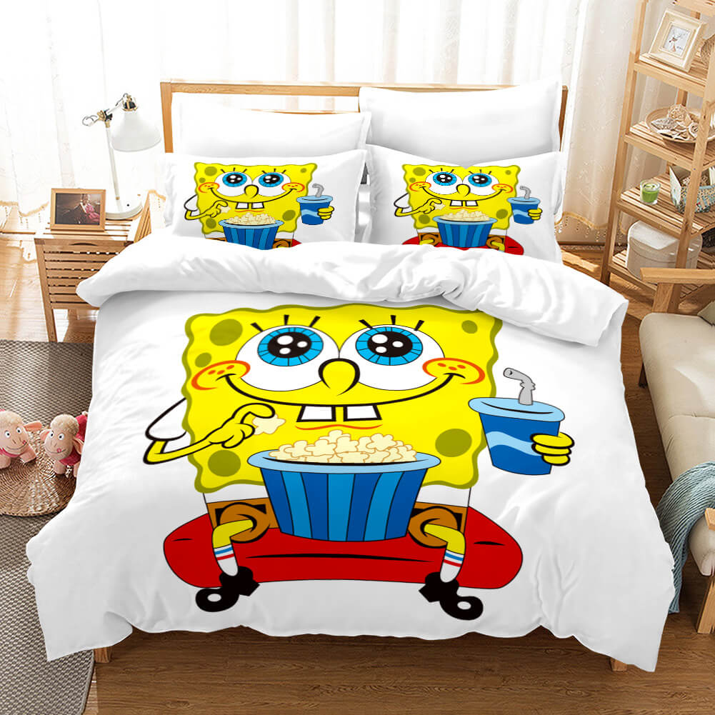 Cartoon SpongeBob SquarePants Bedding Sets Quilt Cover Without Filler