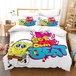 Cartoon SpongeBob SquarePants Bedding Sets Quilt Cover Without Filler