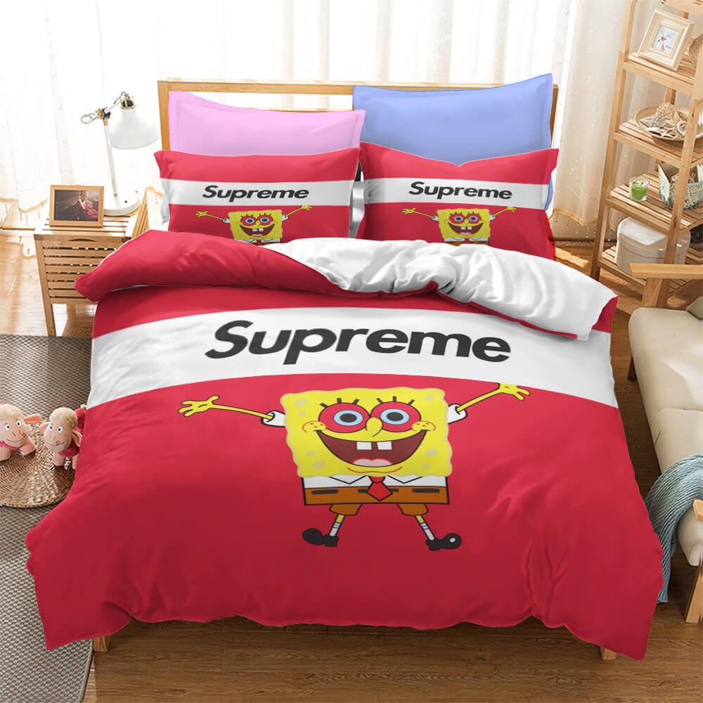 Cartoon SpongeBob SquarePants Bedding Sets Quilt Cover Without Filler