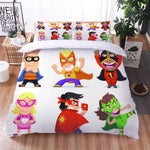 Cartoon Superman Bedding Set Quilt Cover Without Filler