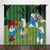 Cartoon The Smurfs Curtains Pattern Blackout Window Drapes