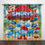 Cartoon The Smurfs Curtains Pattern Blackout Window Drapes