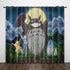 Cartoon Tonari no Totoro Curtains Pattern Blackout Window Drapes