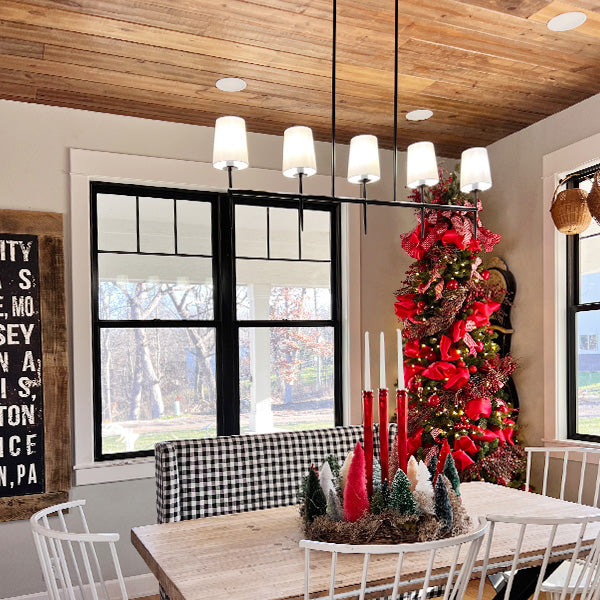 5 Light Linear Modern Chandelier