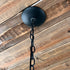Black Metal 6 Light Candelabra Chandelier