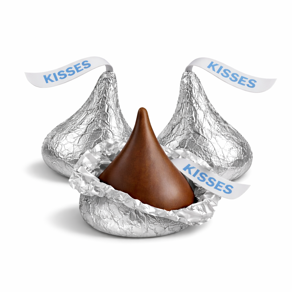 Hershey's Kisses Milk Chocolate – Silver Foils – Bulk Value Bag