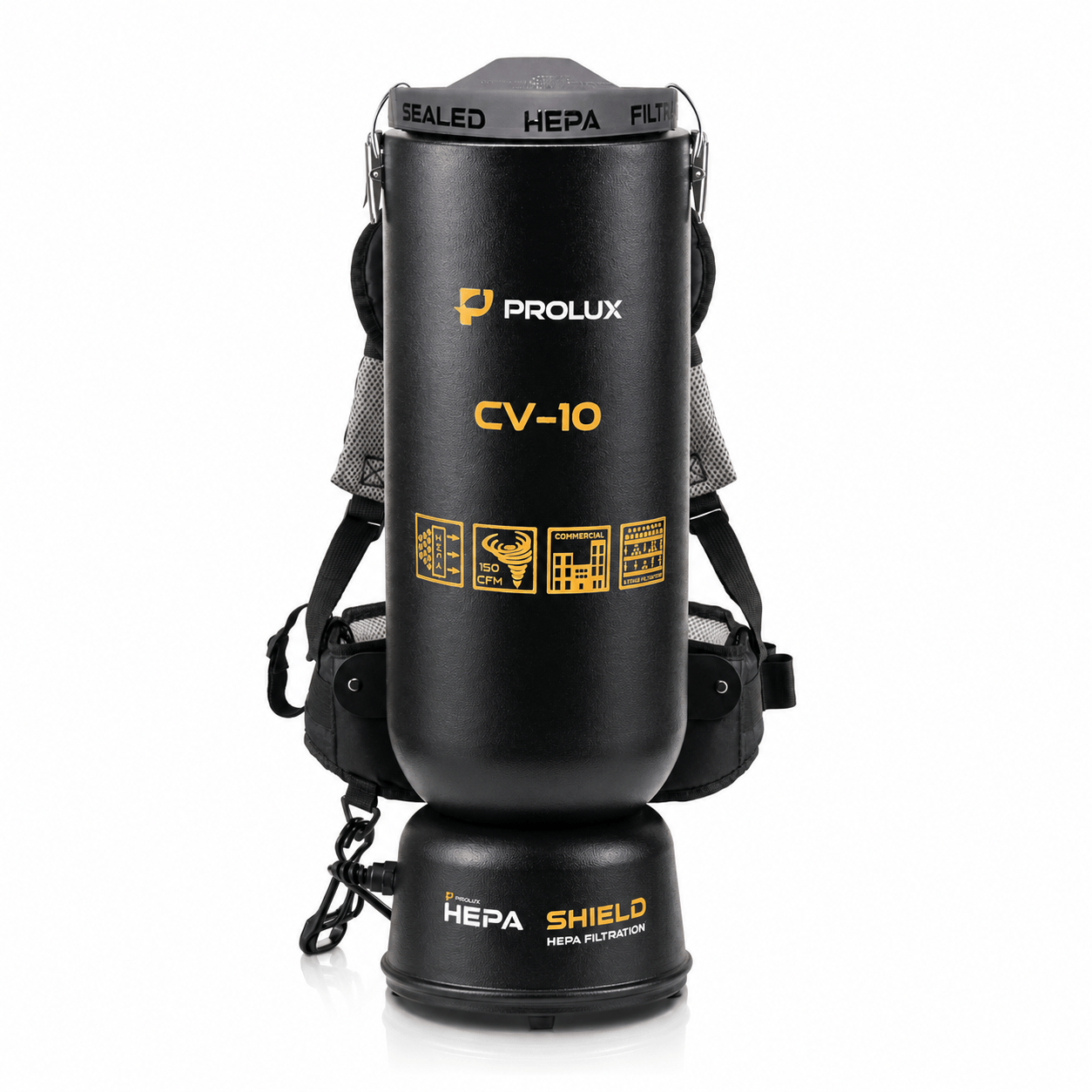 Powerful Lightweight Prolux PLC10 10qt Backpack Vacuum w/ 1 1/2