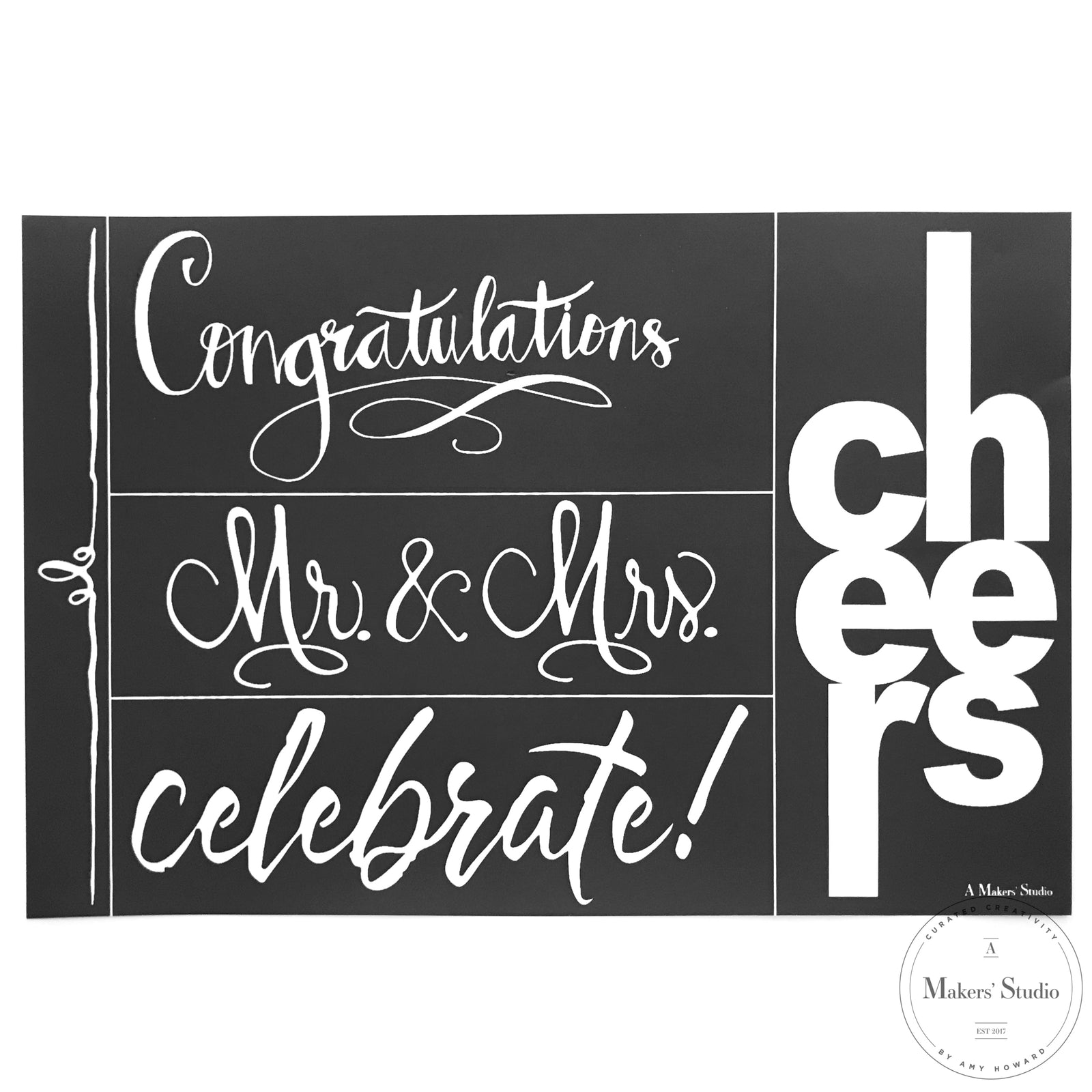 Cheers - Mesh Stencil - 12x18