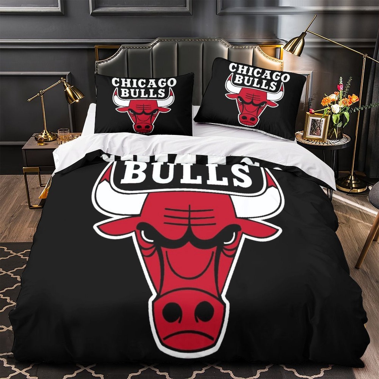 Chicago Bulls Bedding Set Duvet Cover Without Filler
