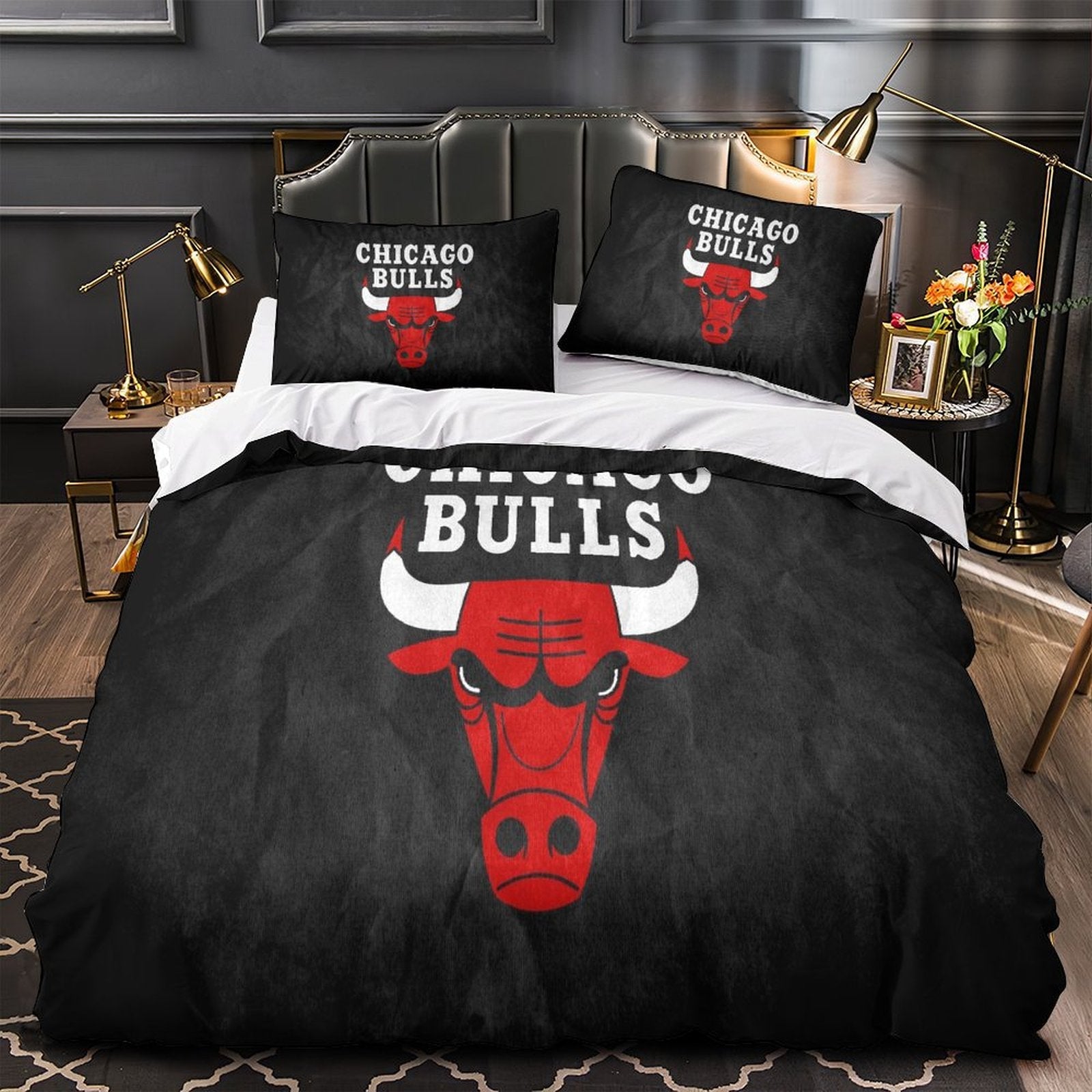 Chicago Bulls Bedding Set Duvet Cover Without Filler