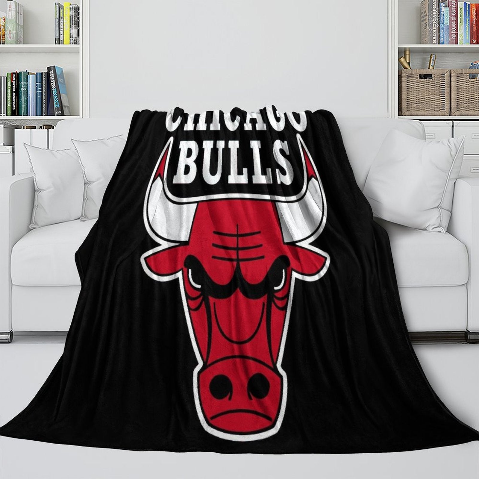 Chicago Bulls Blanket Flannel Fleece Throw Room Decoration