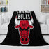 Chicago Bulls Blanket Flannel Fleece Throw Room Decoration