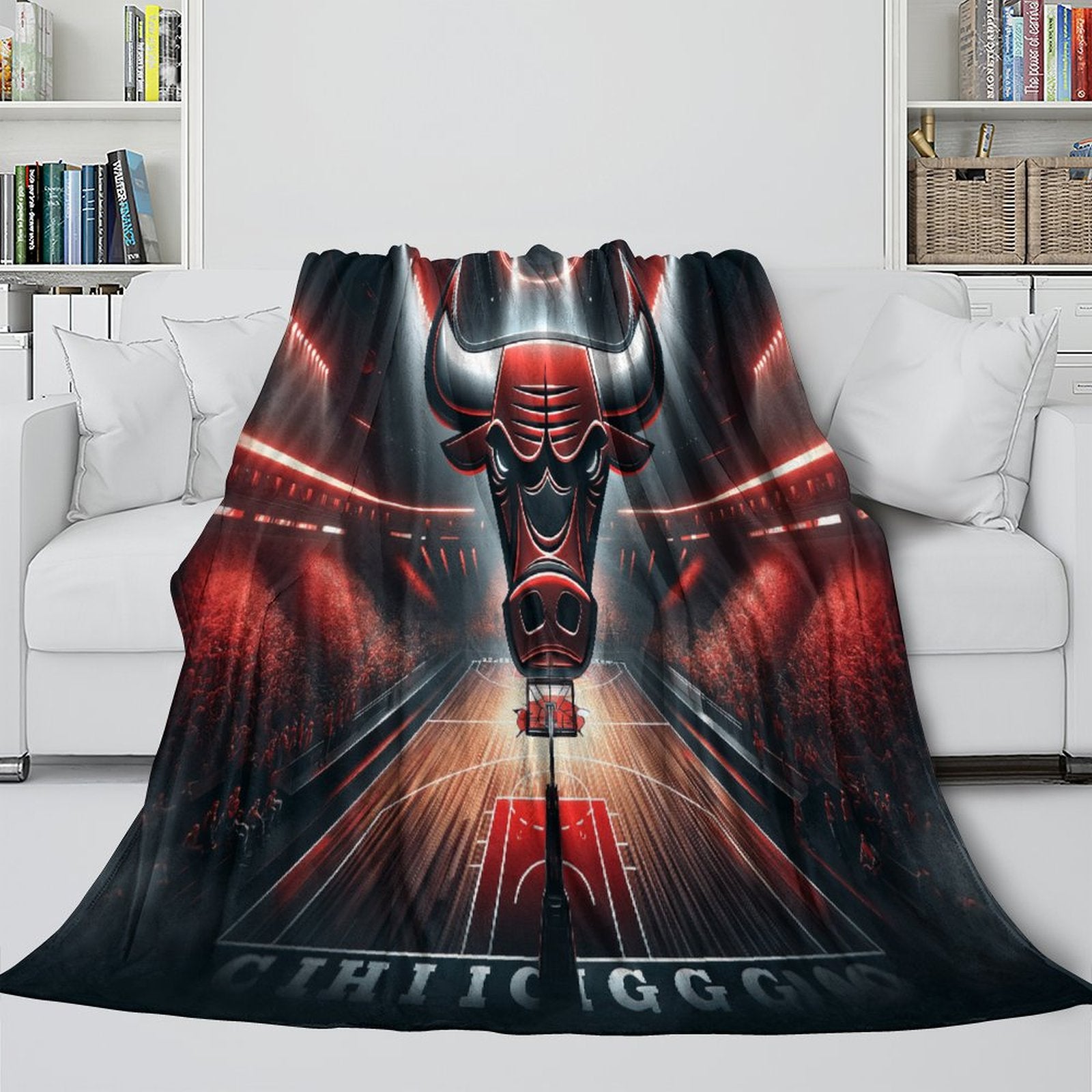 Chicago Bulls Blanket Flannel Fleece Throw Room Decoration