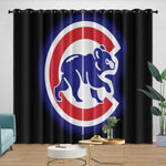 Chicago Cubs Curtains Blackout Window Drapes Room Decoration